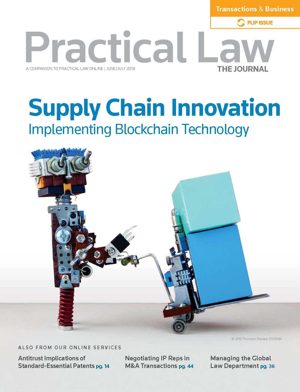 Practical Law Feature Article - Blockchain and Supply Chain Management_Page_01